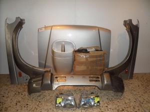 Hyundai galloper μετώπη εμπρός κομπλέ ασημί